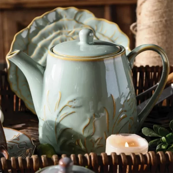 Flower Pattern Bulk Tea Cup and Saucer, Wholesale Teapots-5