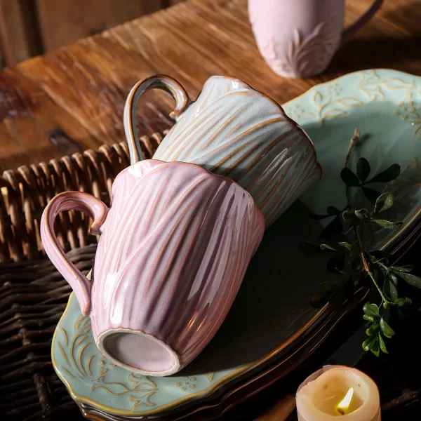 Flower Pattern Bulk Tea Cup and Saucer, Wholesale Teapots-6