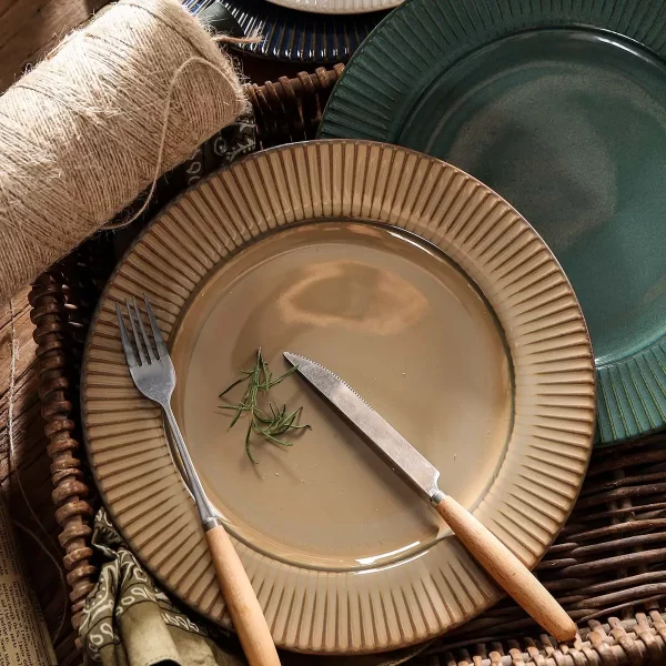 Porcelain Dinner Plates Bulk, Chic Ceramic Plates Wholesale-4