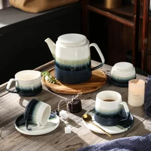 Porcelain Wholesale Teapots and Teacups, Exquisite Tea Set Bulk-1