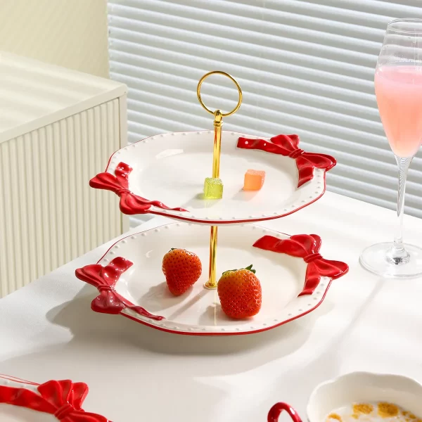 Wedding Tableware In Bulk, Bow Decorated Wholesale Crockery Sets-4