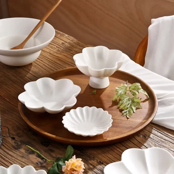 White Porcelain Dinner Plates Bulk, Ceramic Bowls Wholesale-2