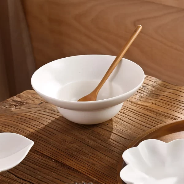 White Porcelain Dinner Plates Bulk, Ceramic Bowls Wholesale-3