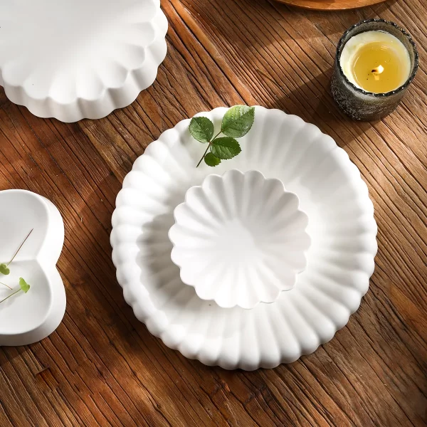 White Porcelain Dinner Plates Bulk, Ceramic Bowls Wholesale-4