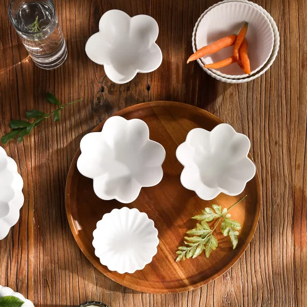 White Porcelain Dinner Plates Bulk, Ceramic Bowls Wholesale-5