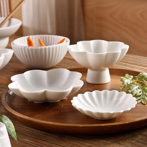 White Porcelain Dinner Plates Bulk, Ceramic Bowls Wholesale-6