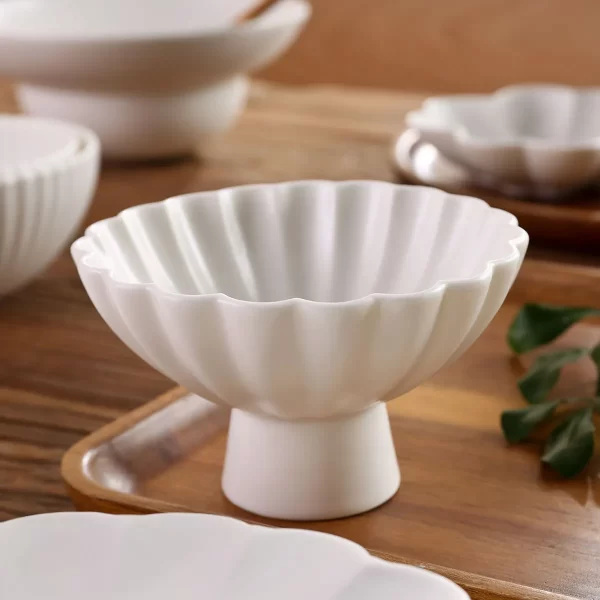 White Porcelain Dinner Plates Bulk, Ceramic Bowls Wholesale-9
