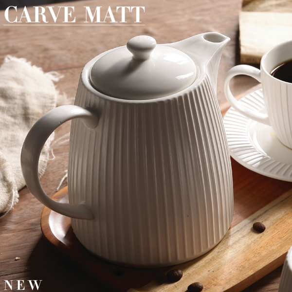 Fine China Bulk Tea Sets, White Tea Cup Saucer, Tea Pot, Creamer-2