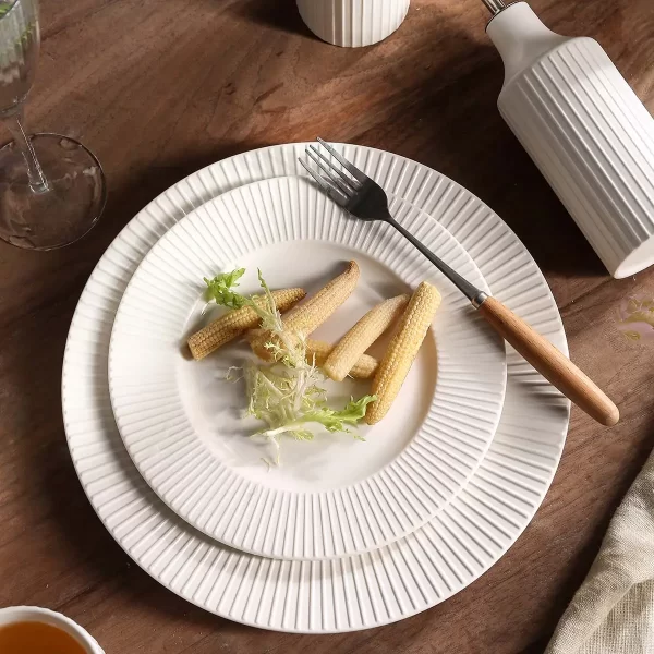 White Ceramic Plates Wholesale, Porcelain Dinner Plate Bulk-1