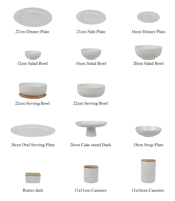 White Ceramic Plates Wholesale, Porcelain Dinner Plate Bulk-5