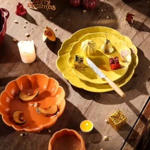Ceramic Dinner Plates Wholesale, Bright Color Plates Bulk-1