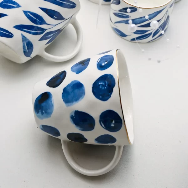 Delicate Asian Tableware Wholesale With Blue Floral Patterns-8