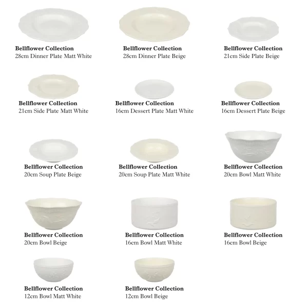 Embossed White Ceramic Bowls Bulk, Wholesale Serving Bowls-4
