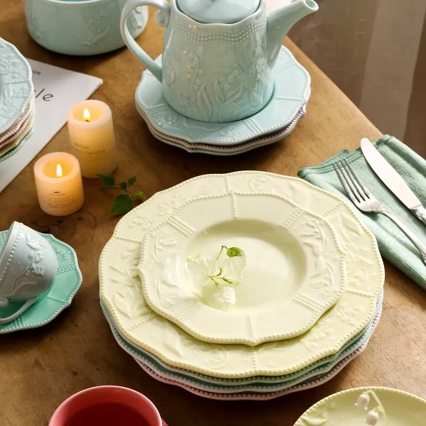 Macaron Palette Western Dinnerware Wholesale, Plate & Bowl Set-1