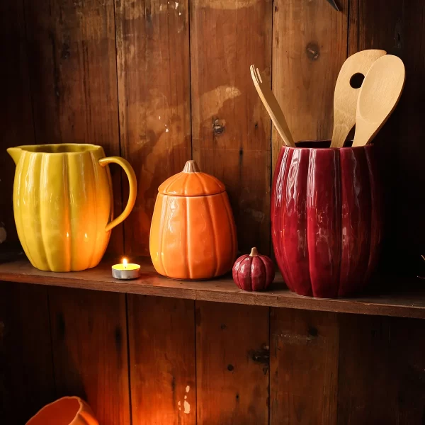 Pumpkin Shape Ceramic Mugs Wholesale, Tea Coffee Cups In Bulk-1