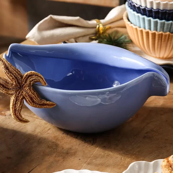 Seashell Shape Ceramic Bowls In Bulk, Custom Soup Bowls-1