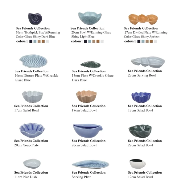 Seashell Shape Ceramic Bowls In Bulk, Custom Soup Bowls-5