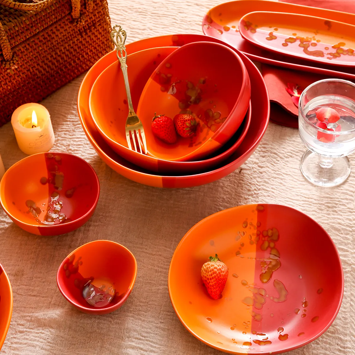 Sunblush Dinner Sets Wholesale, Art-inspired Tableware Bulk-2
