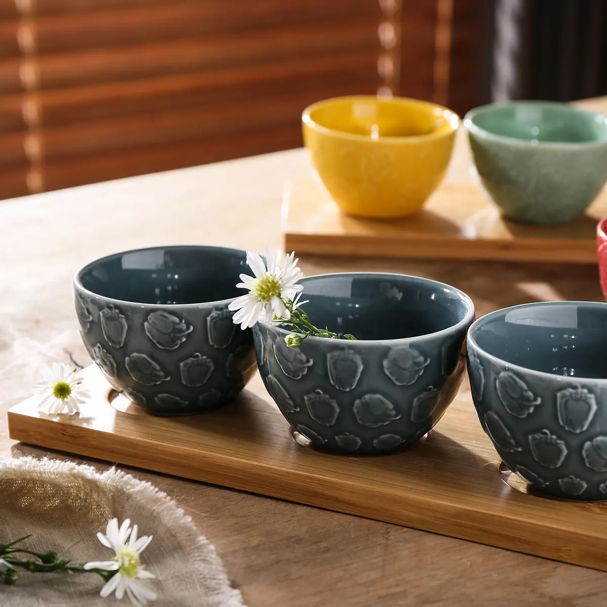 Tactile Texture Small Soup Bowls In Bulk, Wholesale Cereal Bowls-1