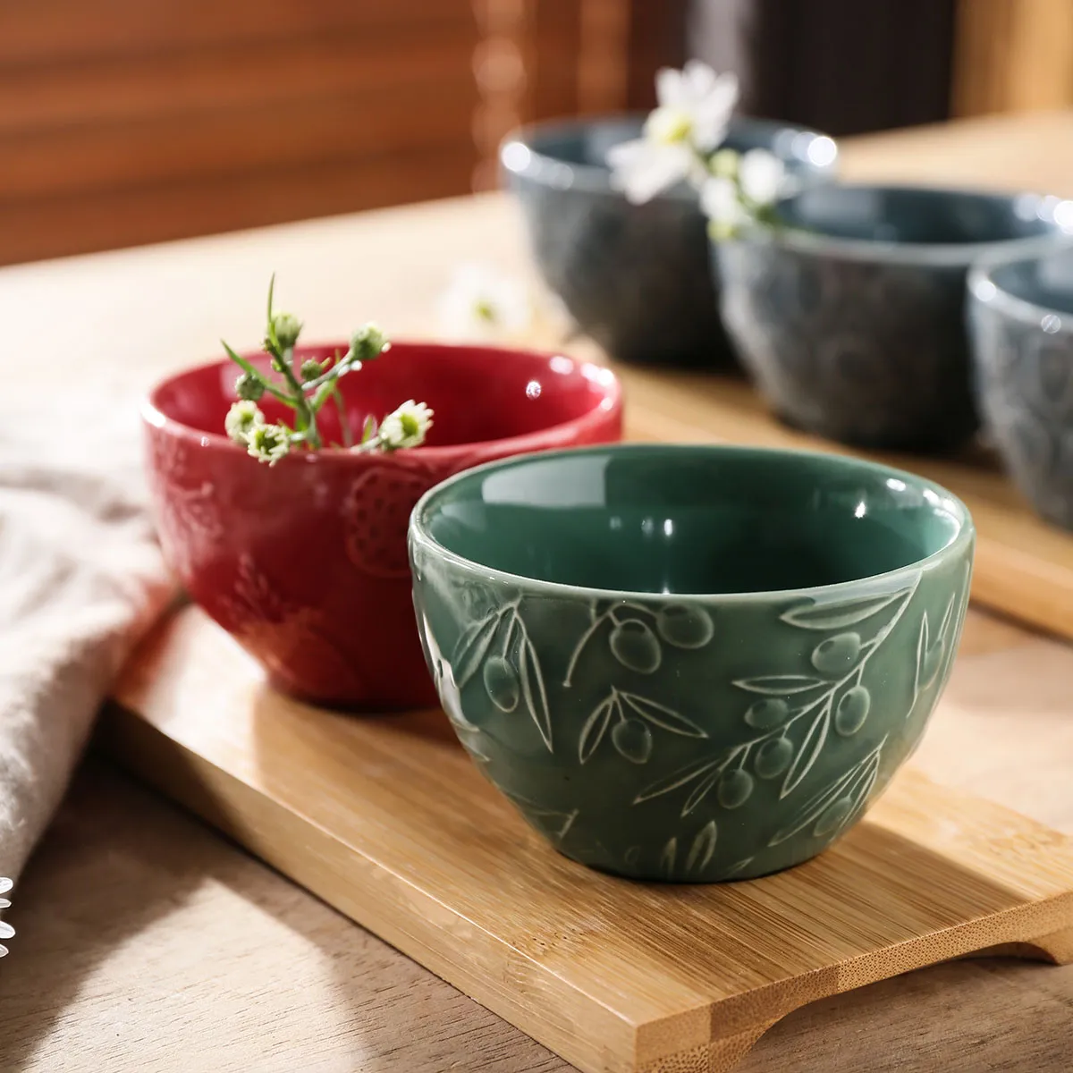Tactile Texture Small Soup Bowls In Bulk, Wholesale Cereal Bowls-2