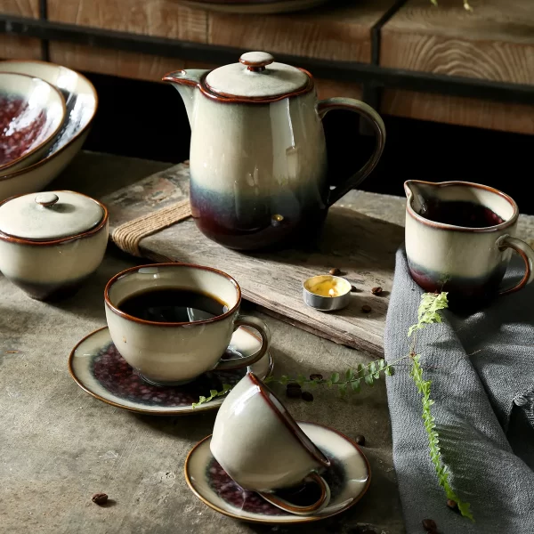 Wabi-Sabi Style Wholesale Bowls and Plates, Dinnerware Sets-4