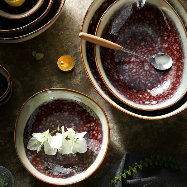 Wabi-Sabi Style Wholesale Bowls and Plates, Dinnerware Sets-6