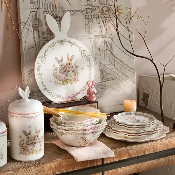 Bunny Gala Custom Printed Dinnerware Wholesale Crockery Set-3