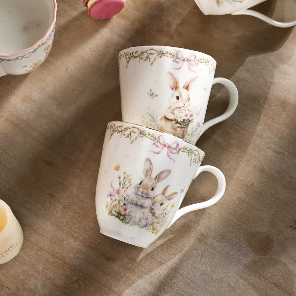 Bunny Gala Custom Printed Dinnerware Wholesale Crockery Set-9