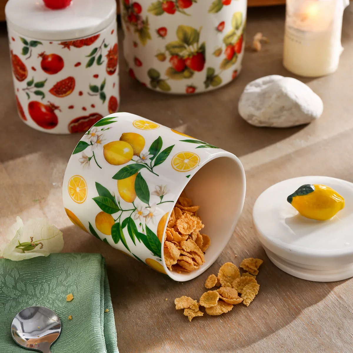 Ceramic Cookie Jars Wholesale, Ceramic Canisters For Kitchen-2
