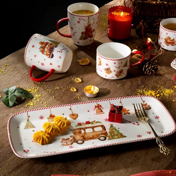 Custom Christmas Dinnerware, Gingerbread Crockery Wholesale-2