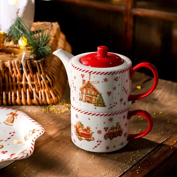 Custom Christmas Dinnerware, Gingerbread Crockery Wholesale-5