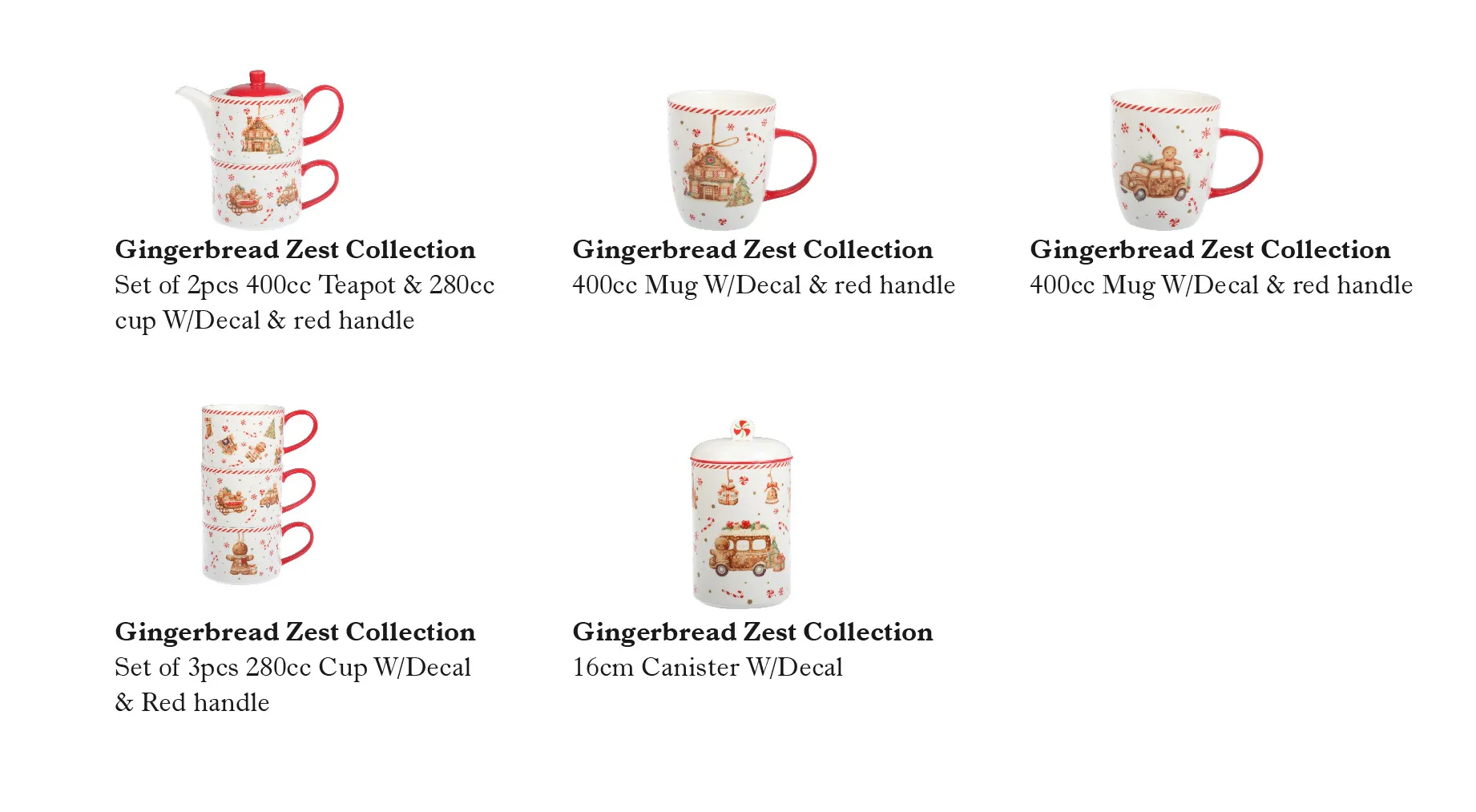 Custom Christmas Dinnerware, Gingerbread Crockery Wholesale-9