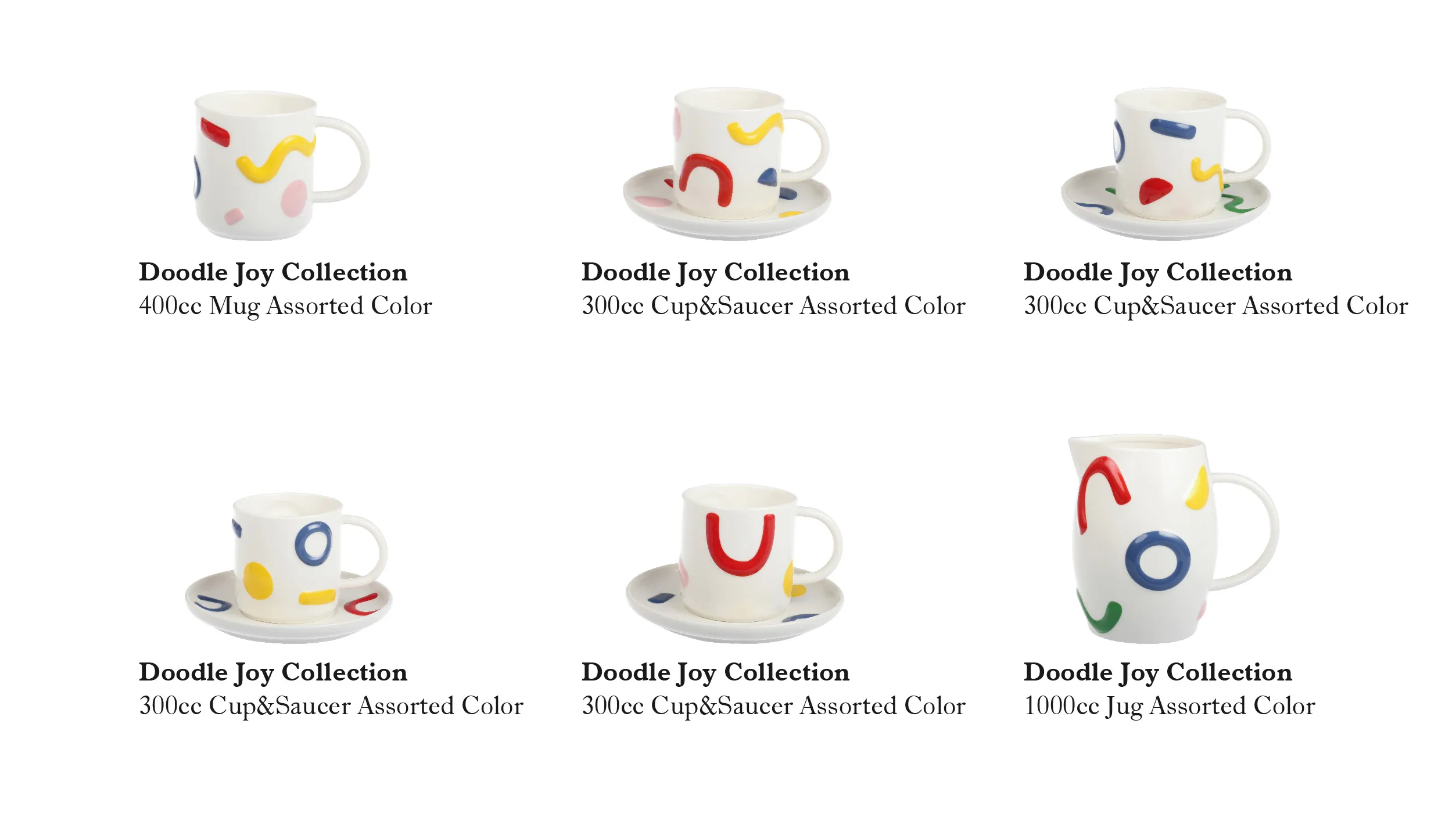 Doodle Pattern Crockery Items Wholesale, Dinner Sets In Bulk-10
