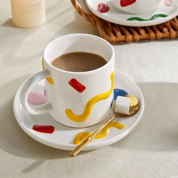 Doodle Pattern Crockery Items Wholesale, Dinner Sets In Bulk-2