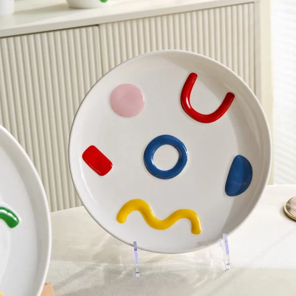 Doodle Pattern Crockery Items Wholesale, Dinner Sets In Bulk-3
