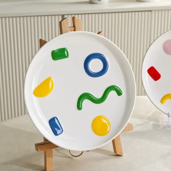 Doodle Pattern Crockery Items Wholesale, Dinner Sets In Bulk-4