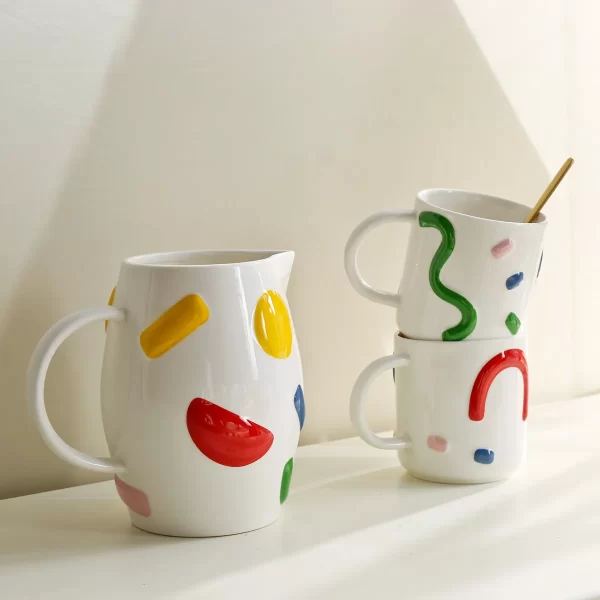 Doodle Pattern Crockery Items Wholesale, Dinner Sets In Bulk-5