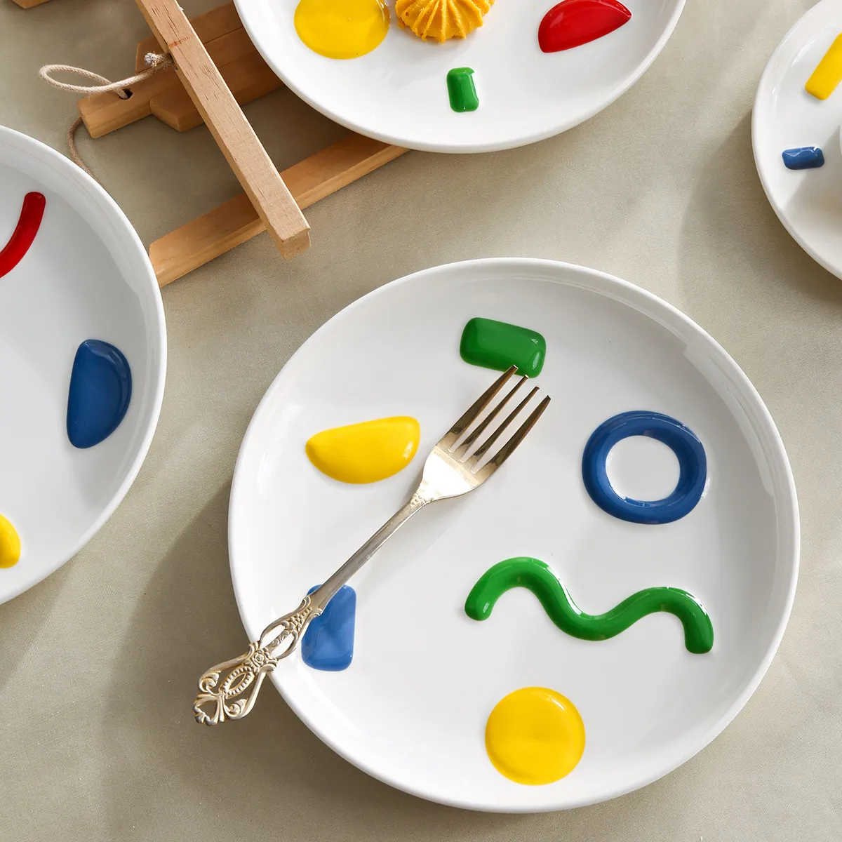 Doodle Pattern Crockery Items Wholesale, Dinner Sets In Bulk-7