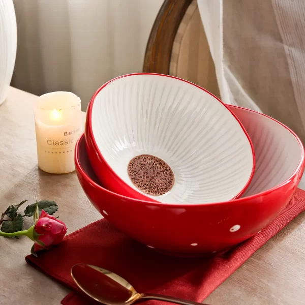 Forest-Inspired Wholesale China Dishware With Mushroom & Nut Design-3