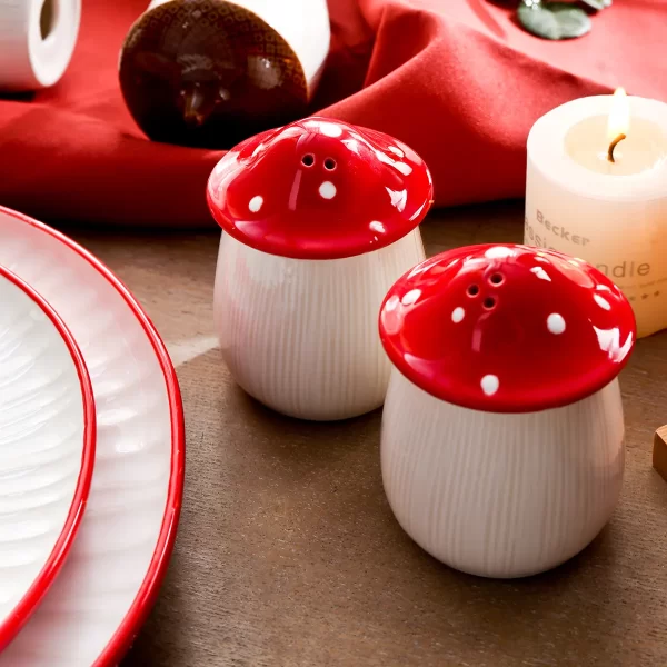 Forest-Inspired Wholesale China Dishware With Mushroom & Nut Design-7