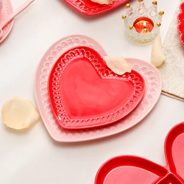 Heart Shape Wholesale Dinnerware Set, Catering Crockery Bulk-4