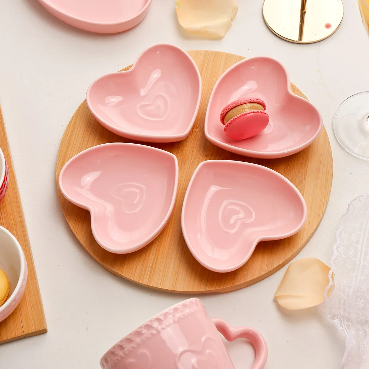 Heart Shape Wholesale Dinnerware Set, Catering Crockery Bulk-5