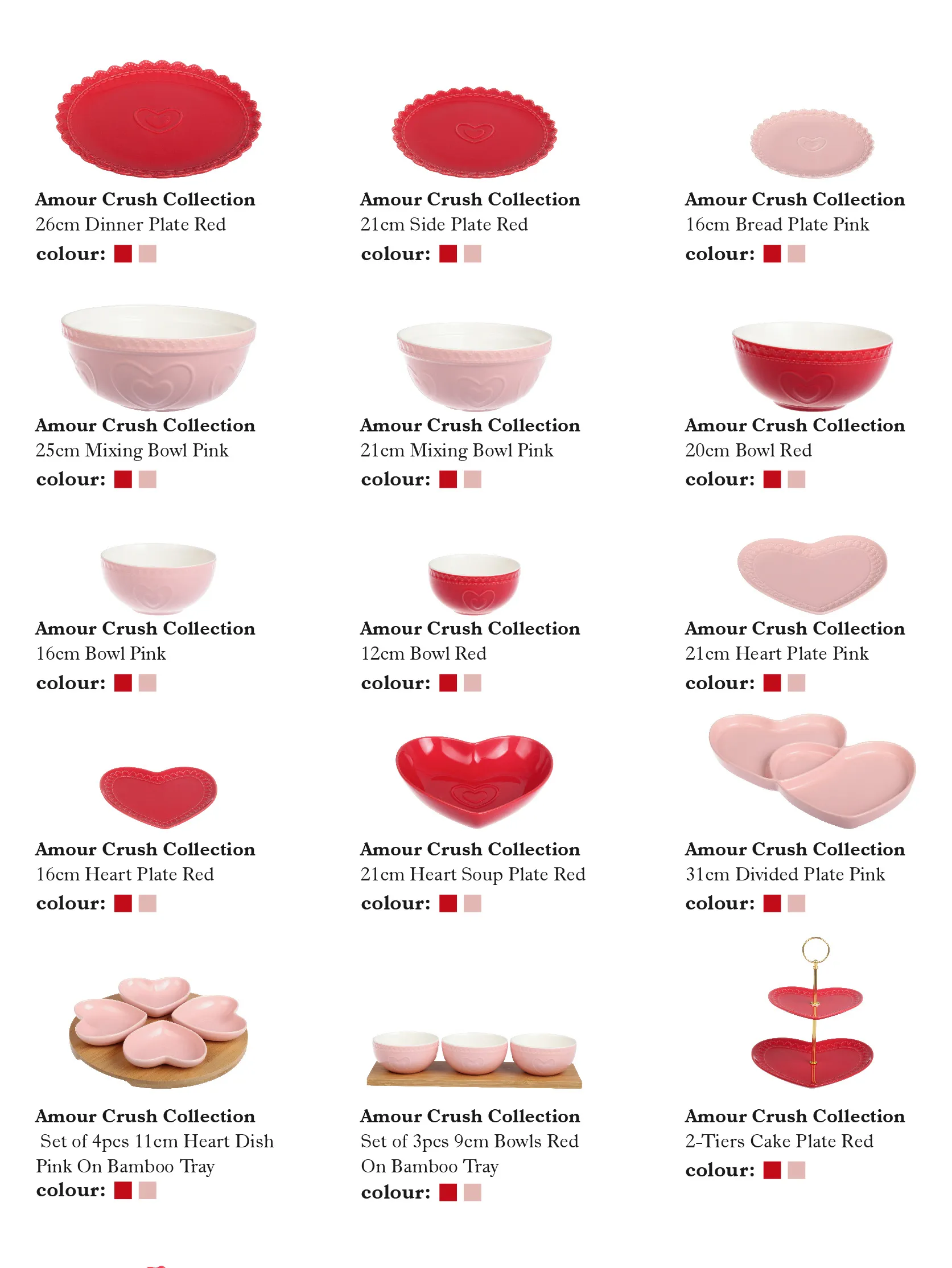 Heart Shape Wholesale Dinnerware Set, Catering Crockery Bulk-9