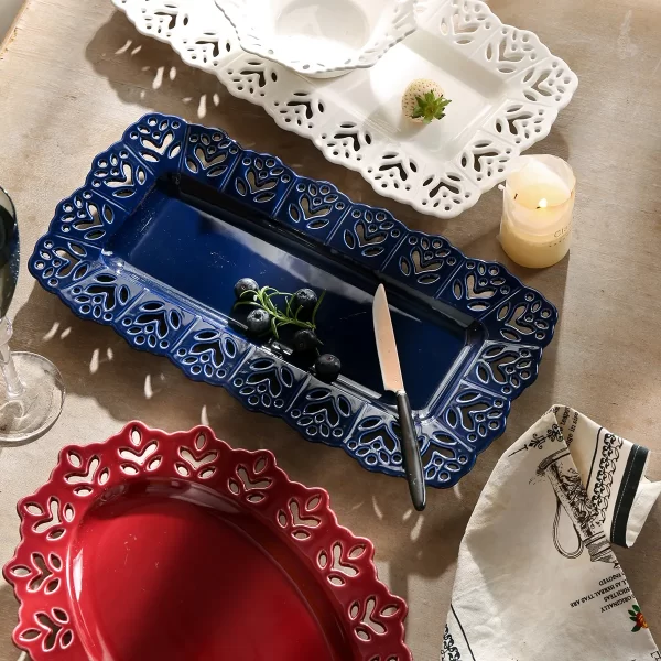 Lace Hollow Custom Made Crockery, Bulk Dinnerware Plates Bowls-7