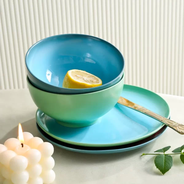Leichtes Restaurant-Geschirr Bulk, Twin Glaze Dinner Set-2