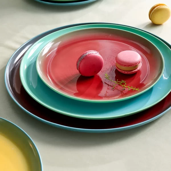 Leichtes Restaurant-Geschirr Bulk, Twin Glaze Dinner Set-6