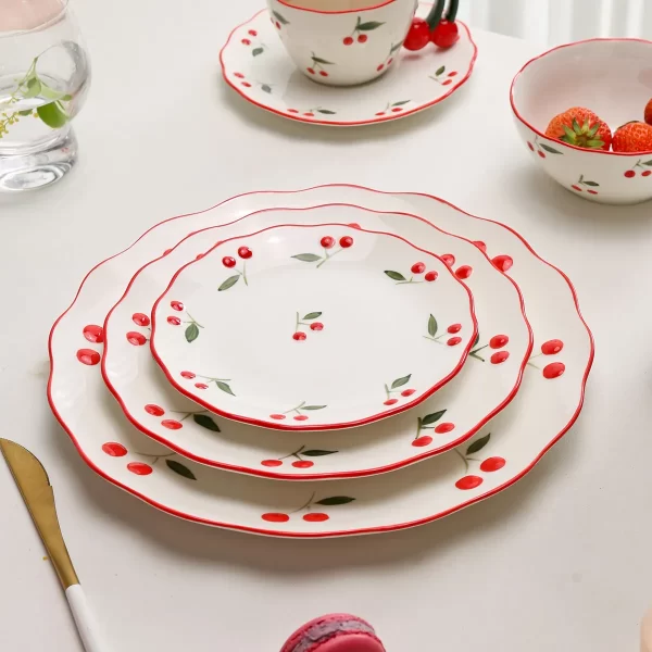 Lovely Cherry Pattern Wholesales Dinnerware Sets Bulk Supply-1