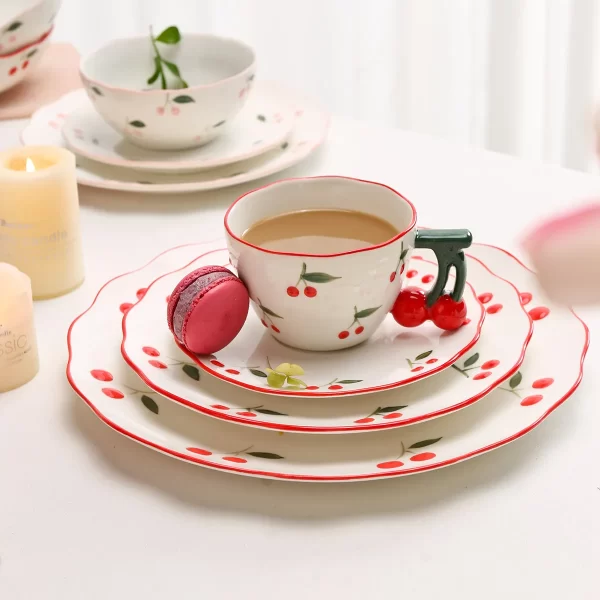 Lovely Cherry Pattern Wholesales Dinnerware Sets Bulk Supply-4