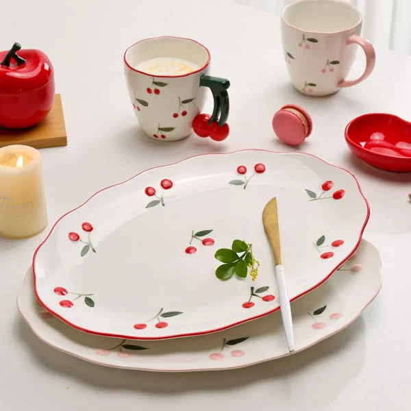 Lovely Cherry Pattern Wholesales Dinnerware Sets Bulk Supply-5