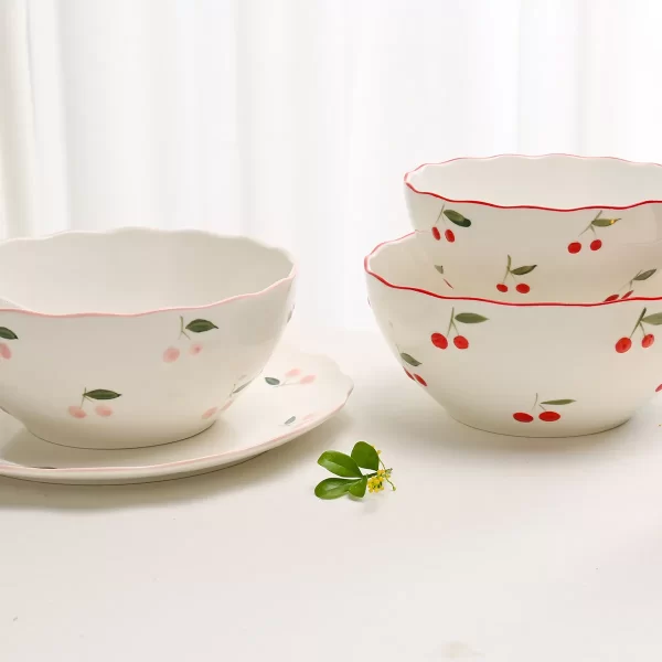 Lovely Cherry Pattern Wholesales Dinnerware Sets Bulk Supply-6